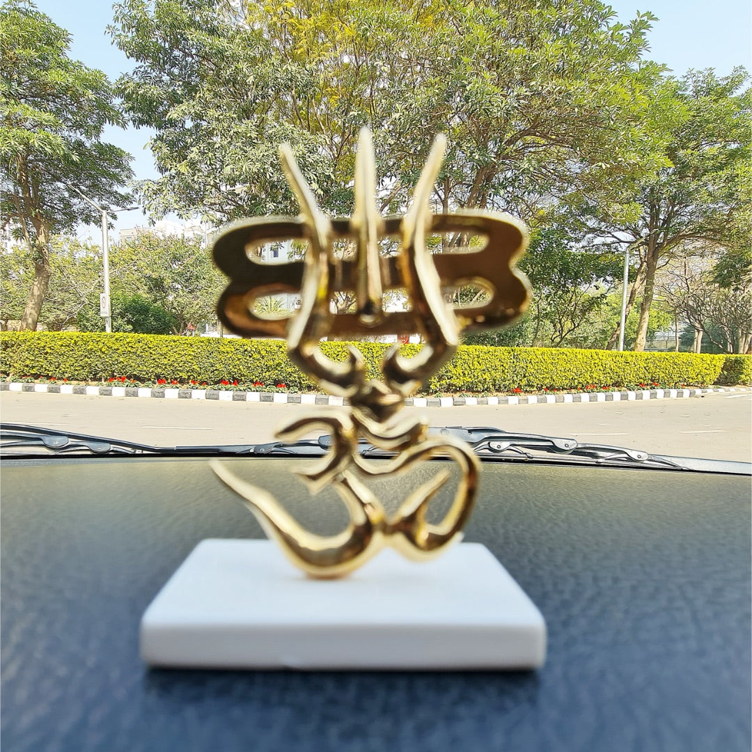 Show details for Svastika Trishul & OM for Car Dashboard Picture of Svastika Trishul & OM for Car Dashboard