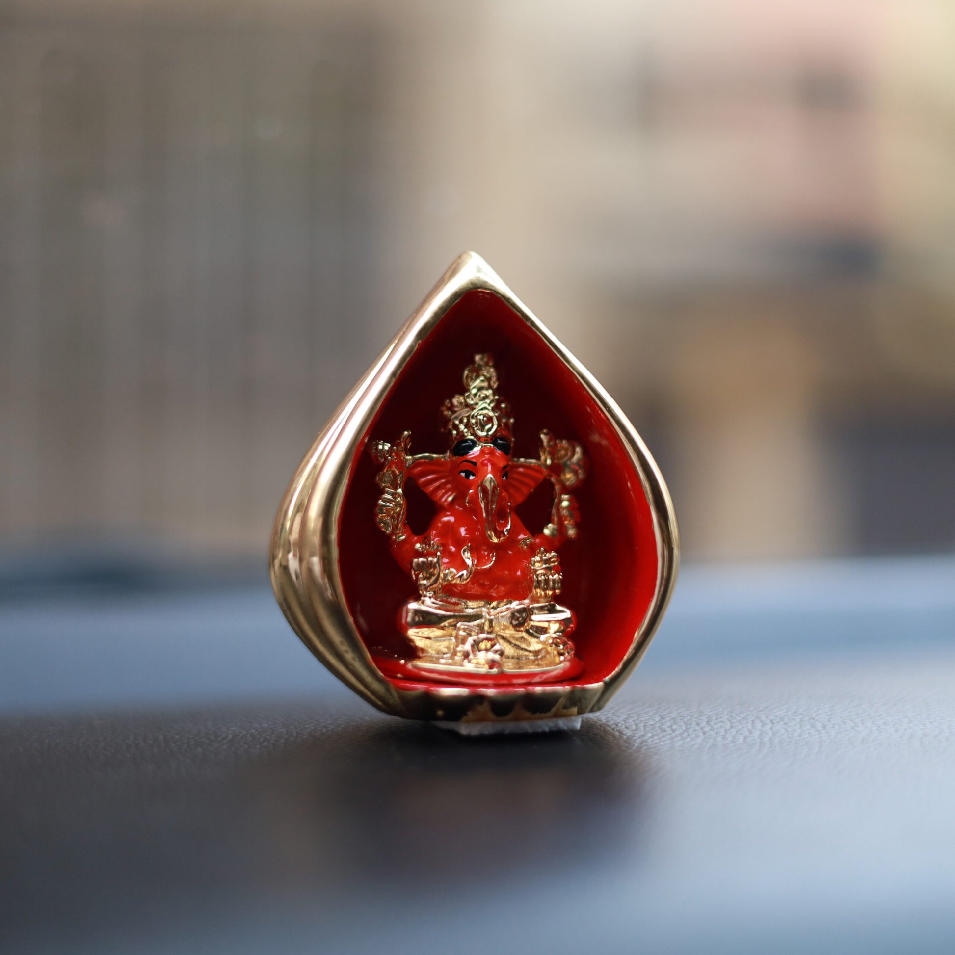 Show details for Svastika Modak Ganesha Murti for Car Dashboard Picture of Svastika Modak Ganesha Murti for Car Dashboard