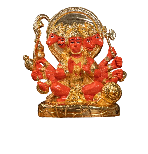 Picture of Svastika Panchmukhi Hanuman Statue - 5 Inches