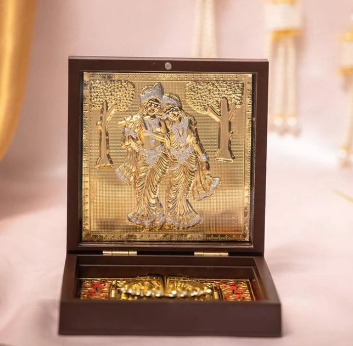 Show details for Svastika Radhe Krishna Pocket Temple - Small Picture of Svastika Radhe Krishna Pocket Temple - Small