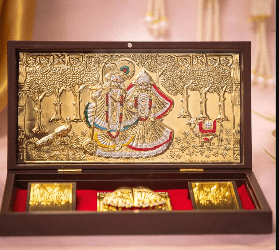 Show details for Svastika Radhe Krishna Pocket Temple - Big Picture of Svastika Radhe Krishna Pocket Temple - Big