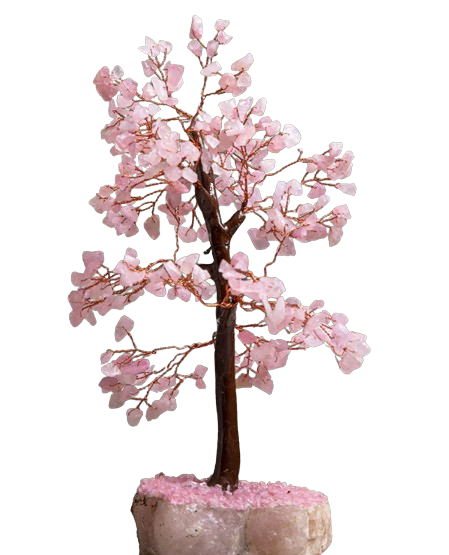 Show details for Svastika Rose Quartz Crystal Tree - 300 Beads Picture of Svastika Rose Quartz Crystal Tree - 300 Beads
