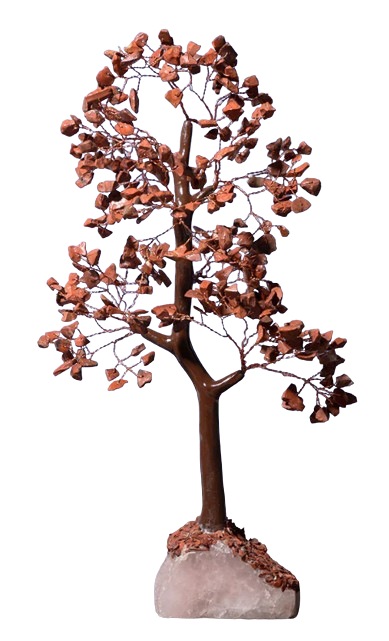 Picture of Svastika Red Jasper Stone Crystal Tree for Decor - 12 Inch