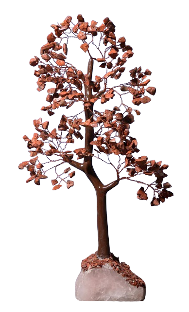 Show details for Svastika Red Jasper Stone Crystal Tree for Decor - 12 Inch Picture of Svastika Red Jasper Stone Crystal Tree for Decor - 12 Inch