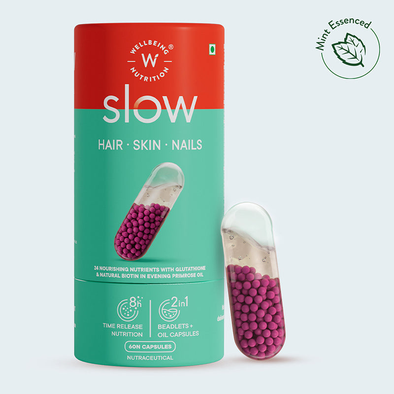 Show details for Wellbeing Nutrition Hair, Skin & Nails Slow - 60 Caps Picture of Wellbeing Nutrition Hair, Skin & Nails Slow - 60 Caps