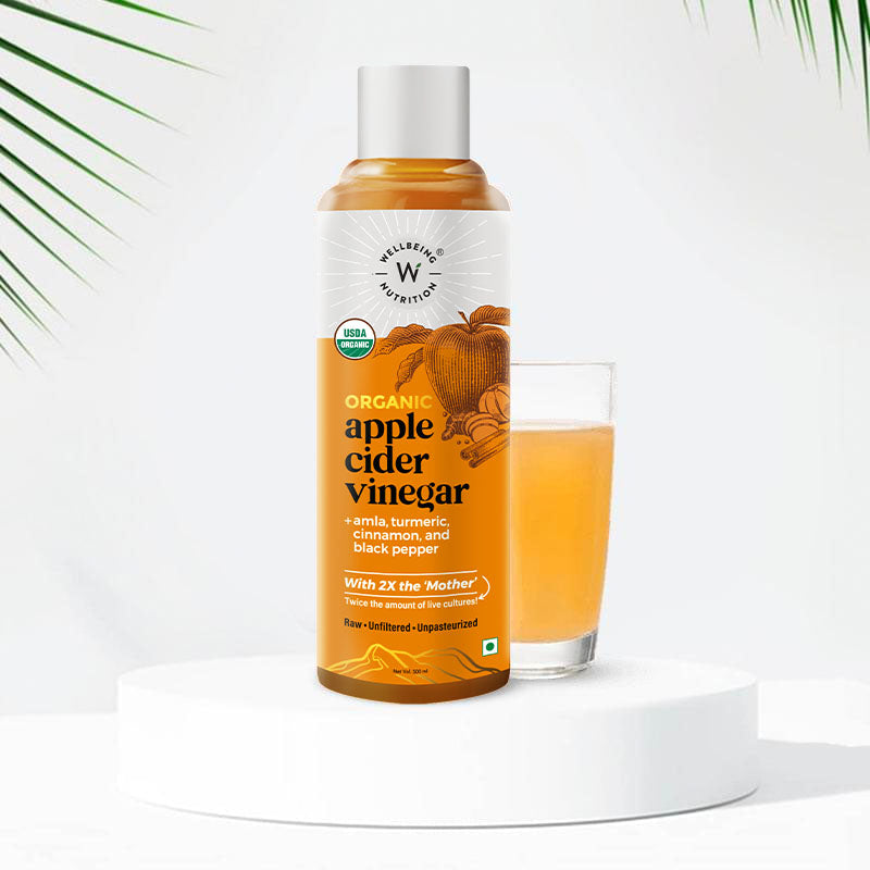 Show details for Wellbeing Nutrition Apple Cider Vinegar with Amla And Turmeric - 500 ML Picture of Wellbeing Nutrition Apple Cider Vinegar with Amla And Turmeric - 500 ML