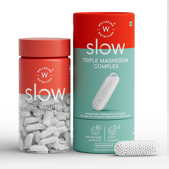 Show details for Wellbeing Nutrition Slow Triple Magnesium Complex Capsules - 60 caps Picture of Wellbeing Nutrition Slow Triple Magnesium Complex Capsules - 60 caps