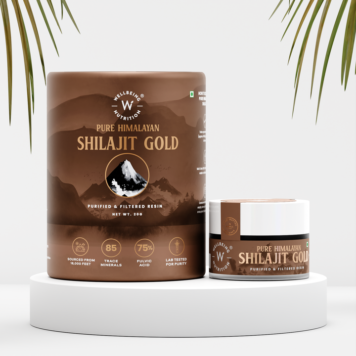 Picture of Wellbeing Nutrition Pure Himalayan Shilajit Gold Resin - 20 GM