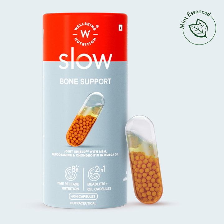 Show details for Wellbeing Nutrition Slow Bone Support Capsules - 60 caps Picture of Wellbeing Nutrition Slow Bone Support Capsules - 60 caps