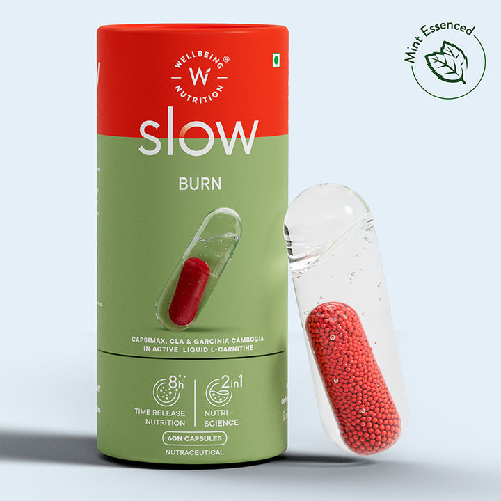 Show details for Wellbeing Nutrition Slow Burn Capsules - 60 caps Picture of Wellbeing Nutrition Slow Burn Capsules - 60 caps