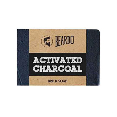 Picture of Beardo Activated Charcoal Brick Soap - 125 GM