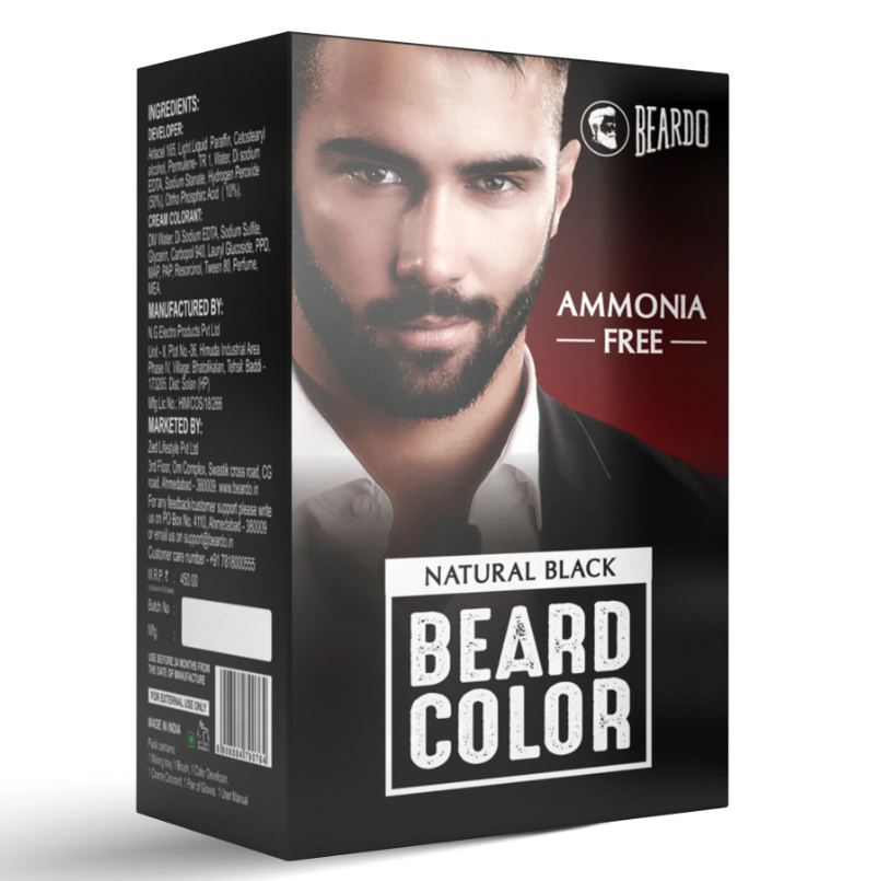 Picture of Beardo Beard Color for Men Natural Black - 60 ML