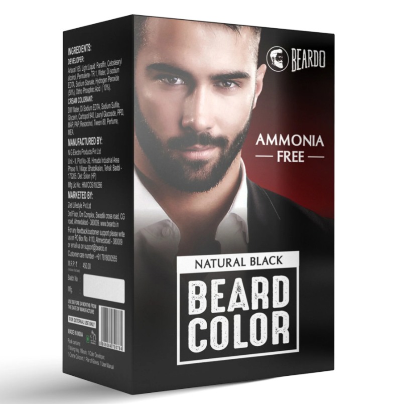 Show details for Beardo Beard Color for Men Natural Black - 60 ML Picture of Beardo Beard Color for Men Natural Black - 60 ML