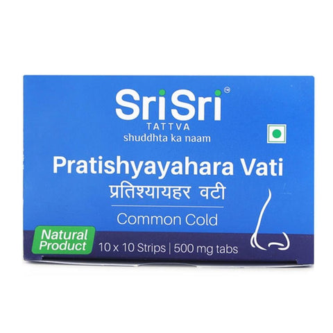 Show details for Sri Sri Tattva Pratishyayahara Vati - 100 Tabs Picture of Sri Sri Tattva Pratishyayahara Vati - 100 Tabs