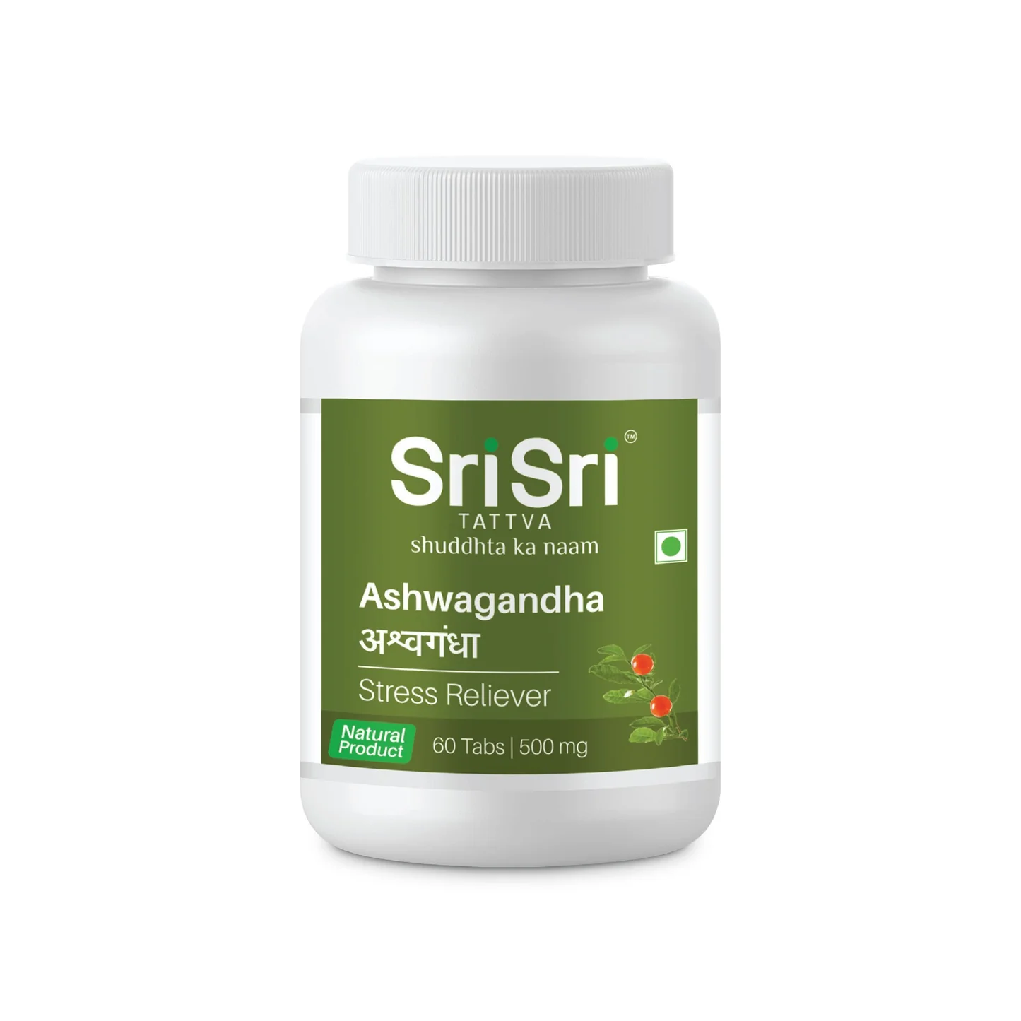 Show details for Sri Sri Tattva Ashwagandha Tablets - 60 Tabs Picture of Sri Sri Tattva Ashwagandha Tablets - 60 Tabs