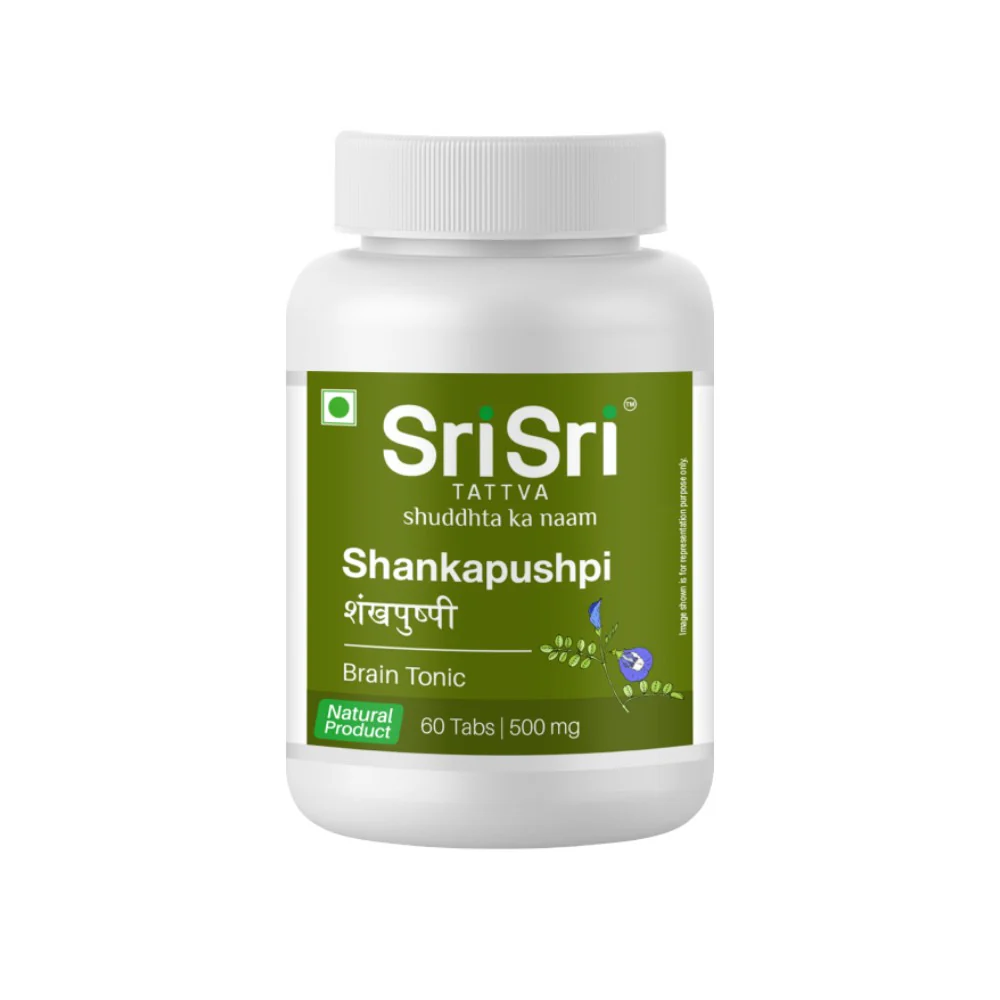 Show details for Sri Sri Tattva Shankapushpi Brain Tonic Tablets - 60 Tabs Picture of Sri Sri Tattva Shankapushpi Brain Tonic Tablets - 60 Tabs