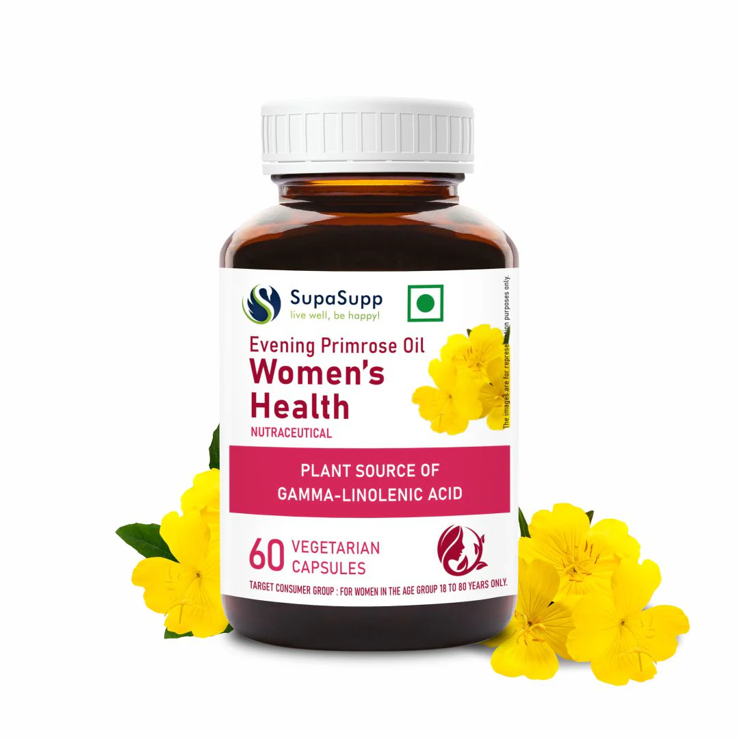 Picture of Sri Sri Tattva SupaSupp Evening Primrose Oil Capsules Women's Health - 60 Veg Caps