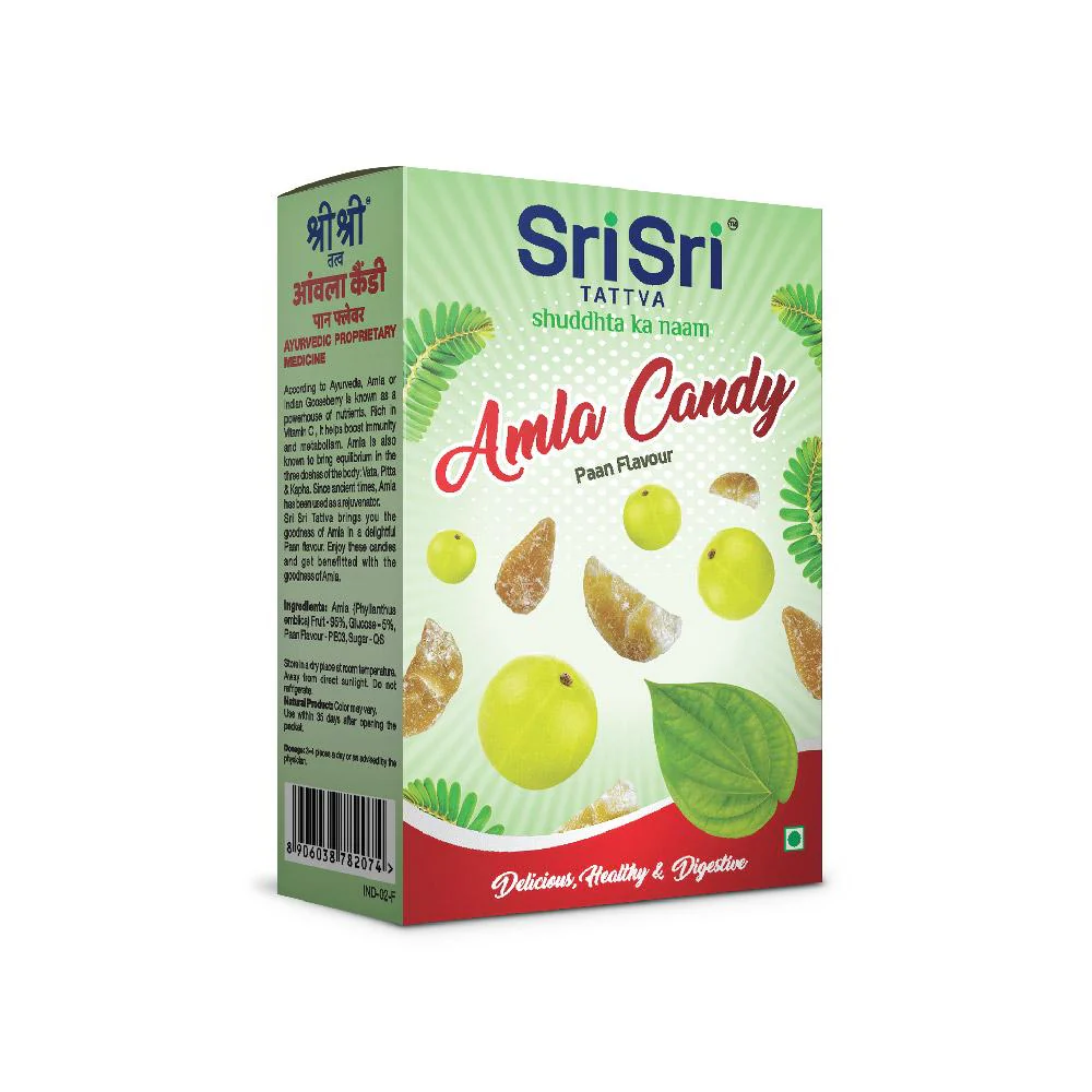 Picture of Sri Sri Tattva Amla Candy Paan Flavoured - 400 GM