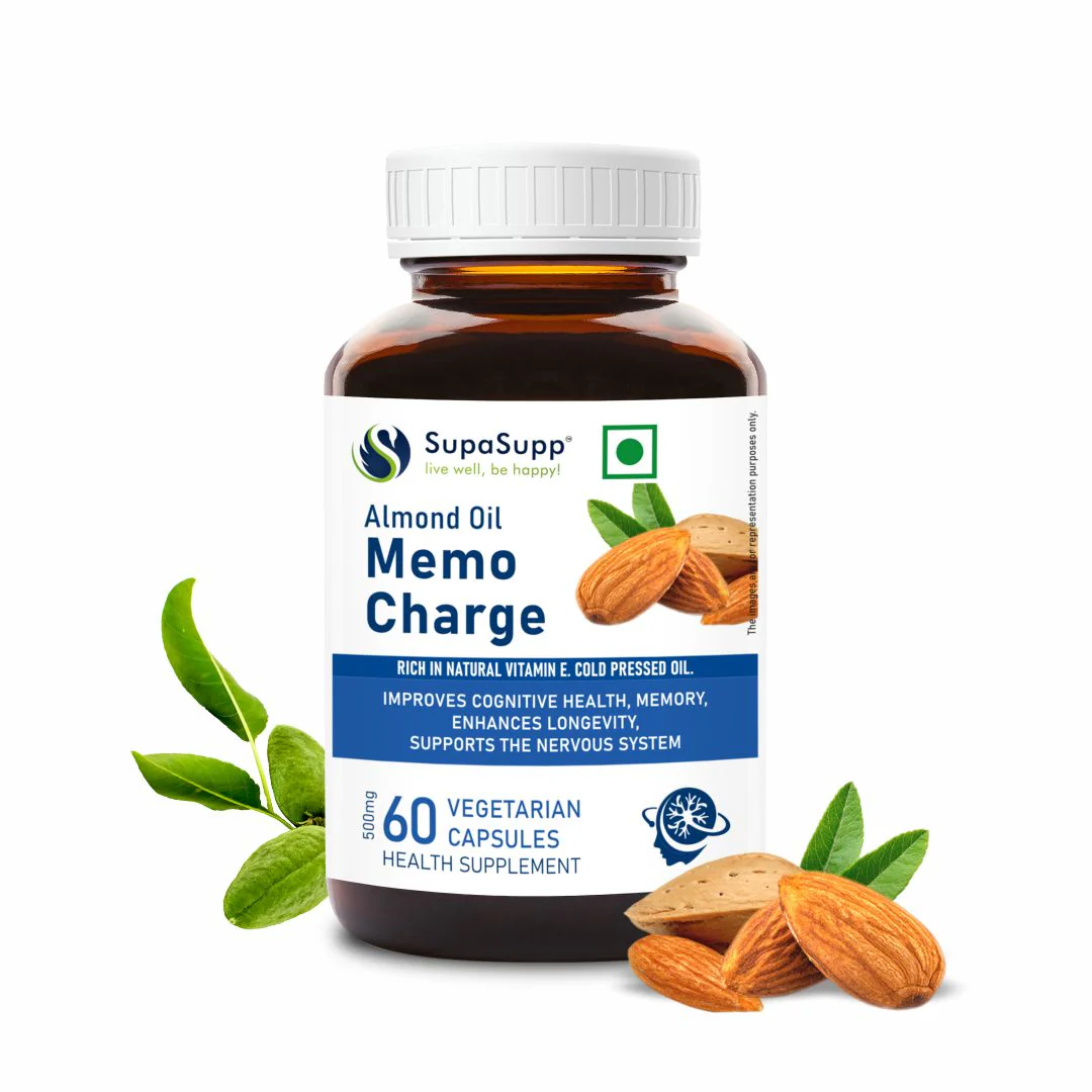 Picture of Sri Sri Tattva Supasupp Almond Oil Memo charge - 60 Veg Capsules