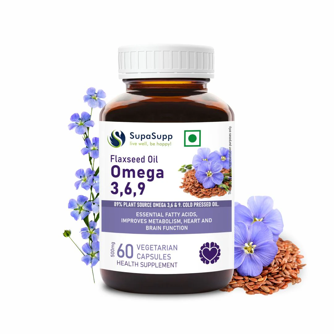 Show details for Sri Sri Tattva Supasupp Flaxseed Oil Omega 3,6,9 - 60 Veg Capsules Picture of Sri Sri Tattva Supasupp Flaxseed Oil Omega 3,6,9 - 60 Veg Capsules