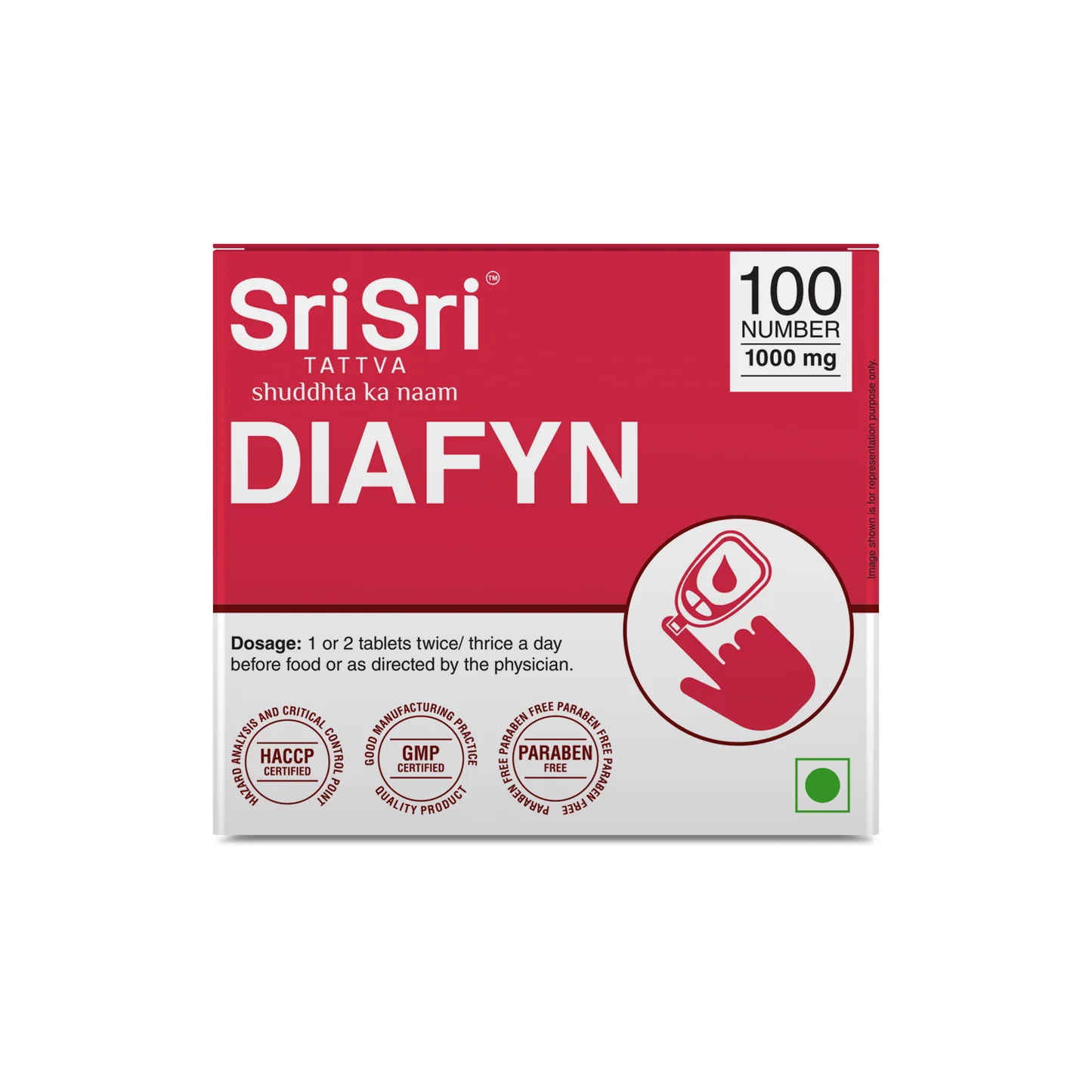 Picture of Sri Sri Tattva Diafyn Tablets - 100 Tabs