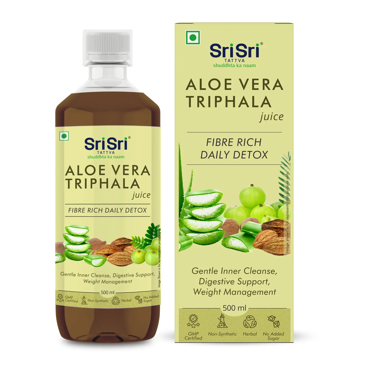 Show details for Sri Sri Tattva Aloe Vera Triphala Juice - 500 ML Picture of Sri Sri Tattva Aloe Vera Triphala Juice - 500 ML