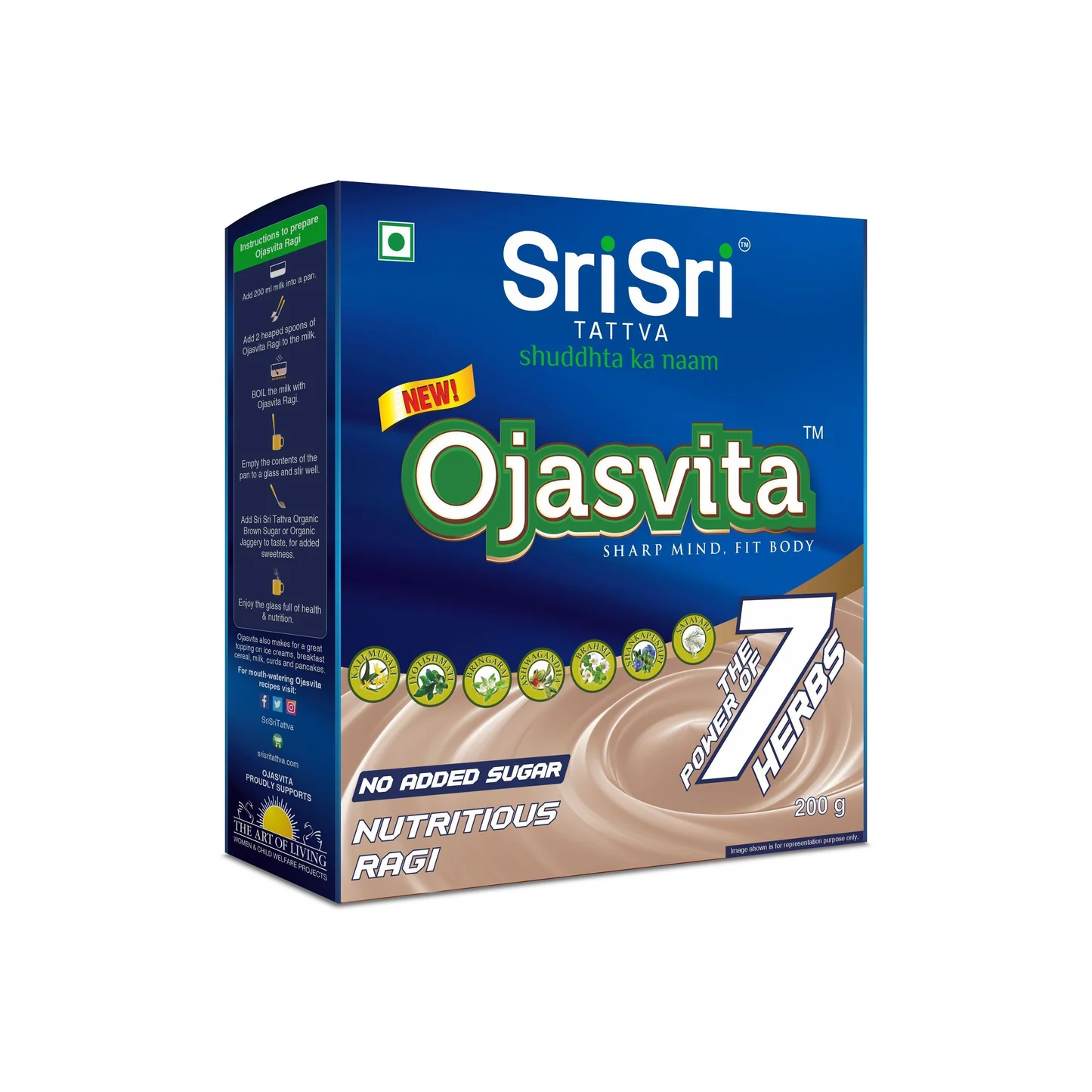 Picture of Sri Sri Tattva Ojasvita Ragi Box Refill - 200 GM