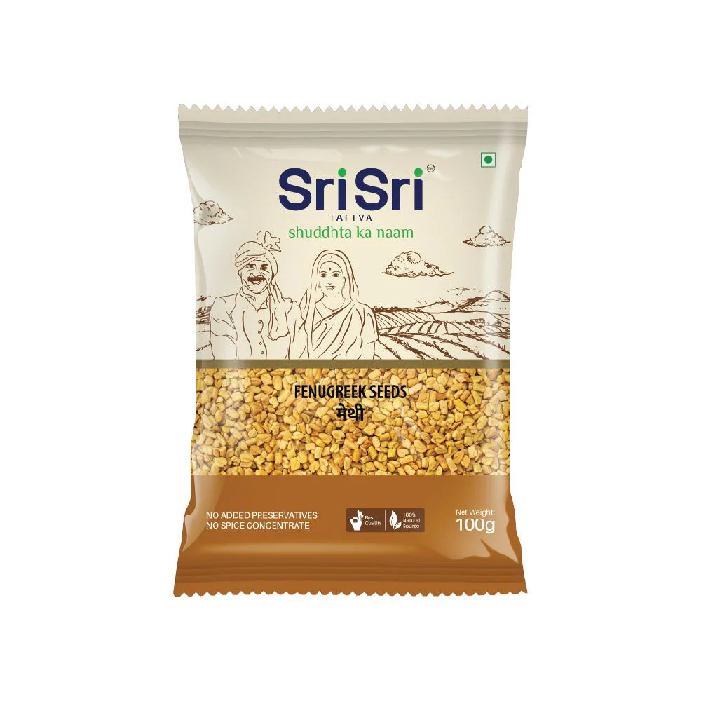 Show details for Sri Sri Tattva Fenugreek Seeds (Methi) - 100 GM Picture of Sri Sri Tattva Fenugreek Seeds (Methi) - 100 GM