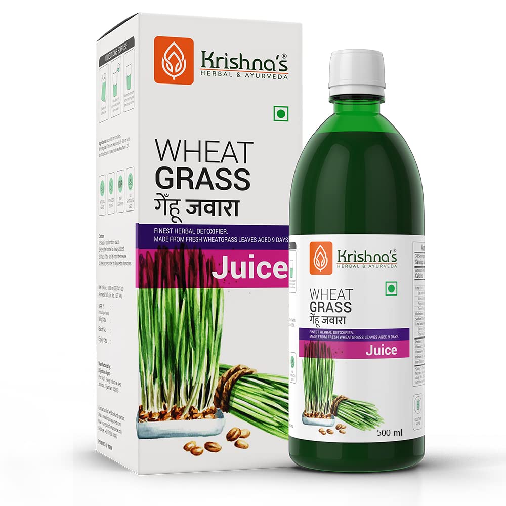 Picture of Krishna's Herbal & Ayurveda Wheatgrass Juice - 500 ML