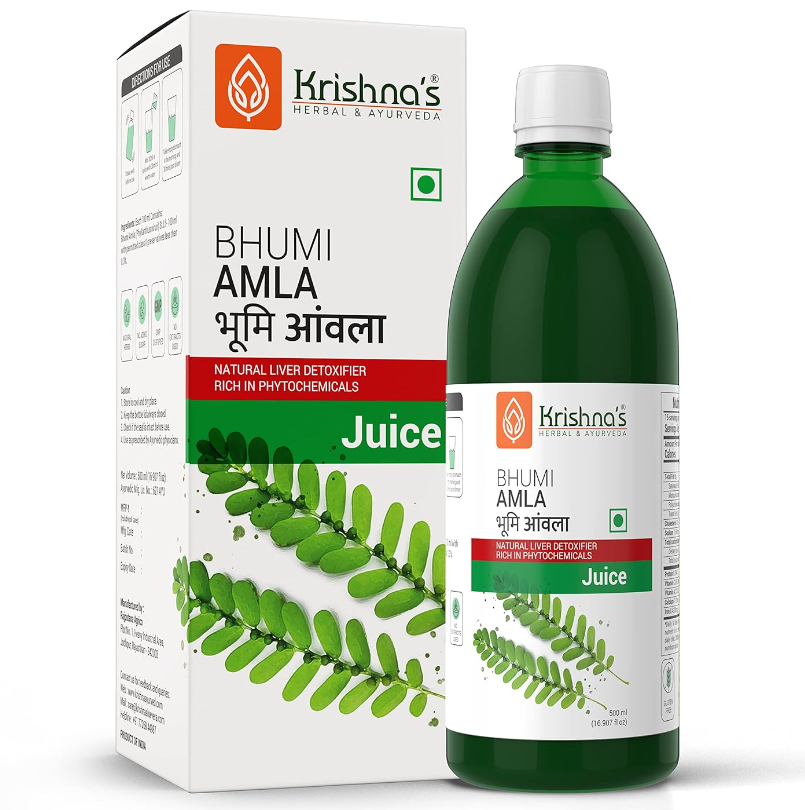 Picture of Krishna's Herbal & Ayurveda Bhumi Amla Swaras - 500 ML