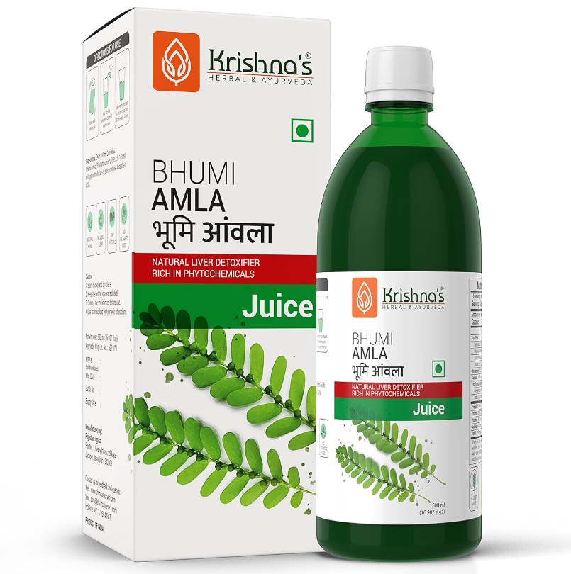 Show details for Krishna's Herbal & Ayurveda Bhumi Amla Swaras - 500 ML Picture of Krishna's Herbal & Ayurveda Bhumi Amla Swaras - 500 ML