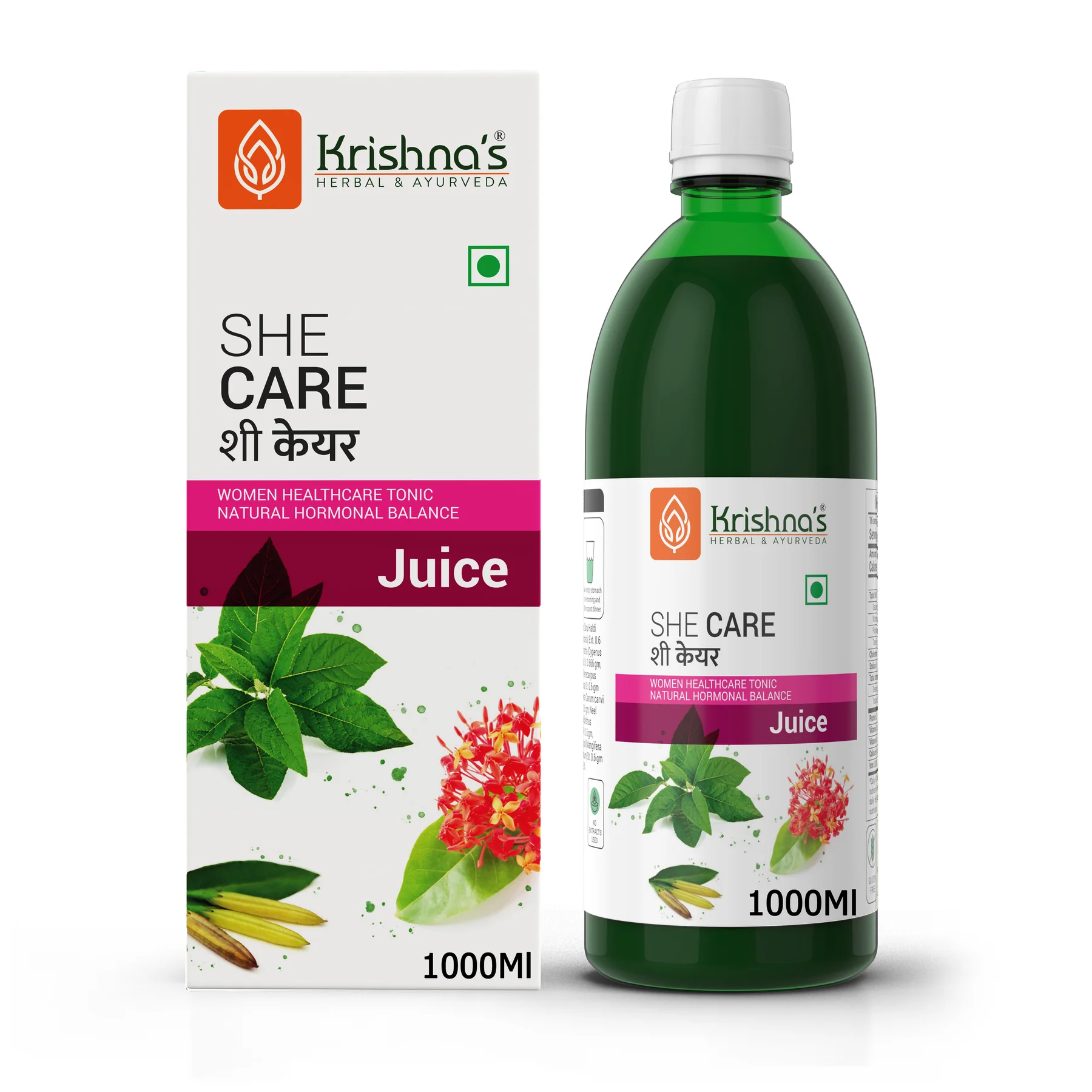 Show details for Krishna's Herbal & Ayurveda She Care Juice for Women Wellness - 1000 ML Picture of Krishna's Herbal & Ayurveda She Care Juice for Women Wellness - 1000 ML