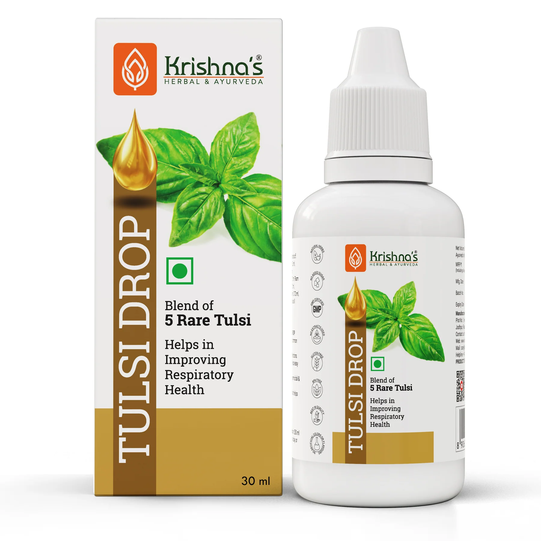 Show details for Krishna's Herbal & Ayurveda Tulsi Ark - 30 ML Picture of Krishna's Herbal & Ayurveda Tulsi Ark - 30 ML