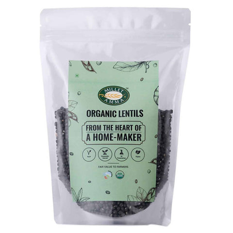 Show details for Millet Amma Organic Black Urad Dal - 500 GM Picture of Millet Amma Organic Black Urad Dal - 500 GM