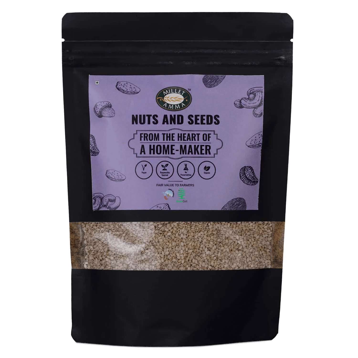 Show details for Millet Amma Organic Black Til Sesame Seeds - 250 GM Picture of Millet Amma Organic Black Til Sesame Seeds - 250 GM