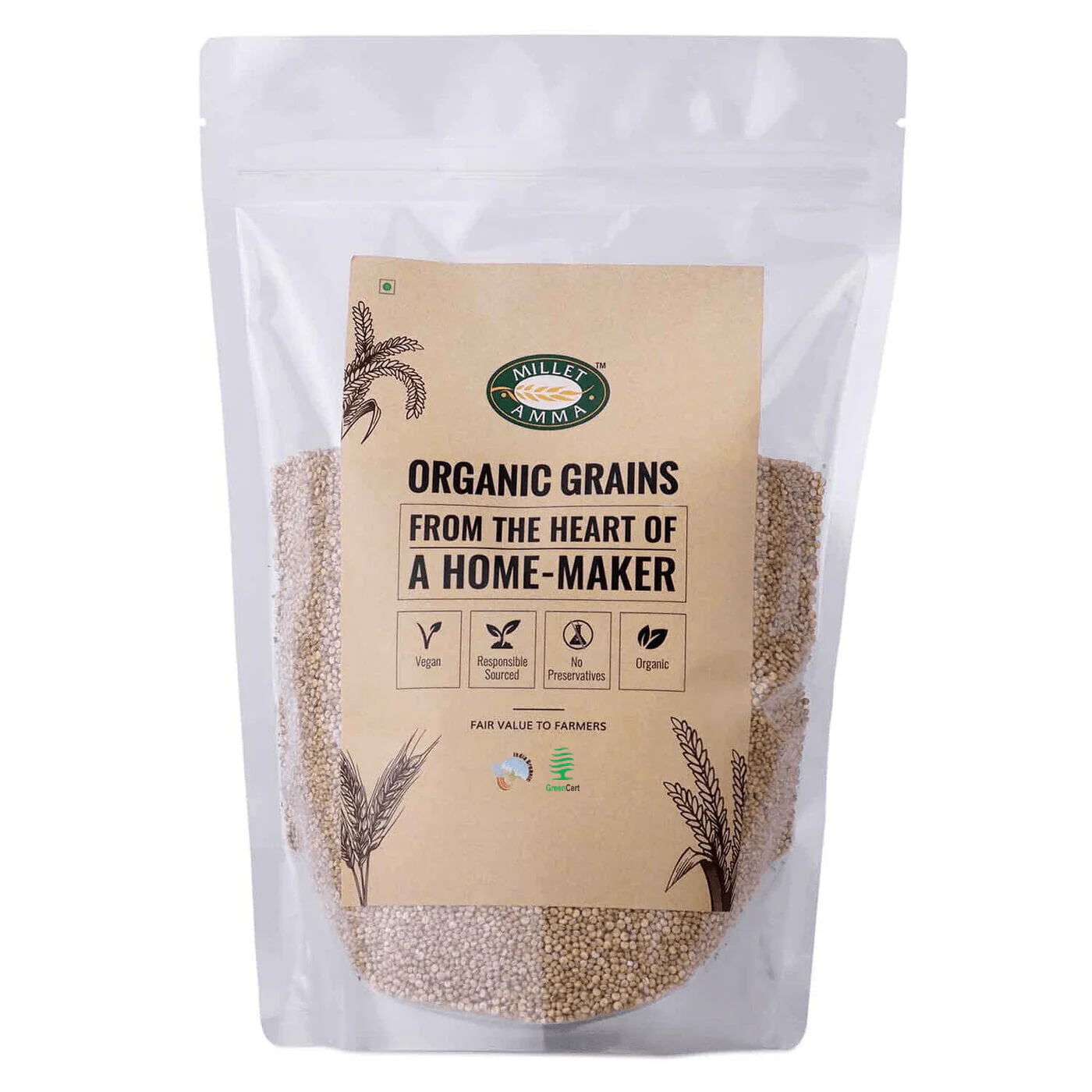 Show details for Millet Amma Organic Quinoa White - 500 GM Picture of Millet Amma Organic Quinoa White - 500 GM
