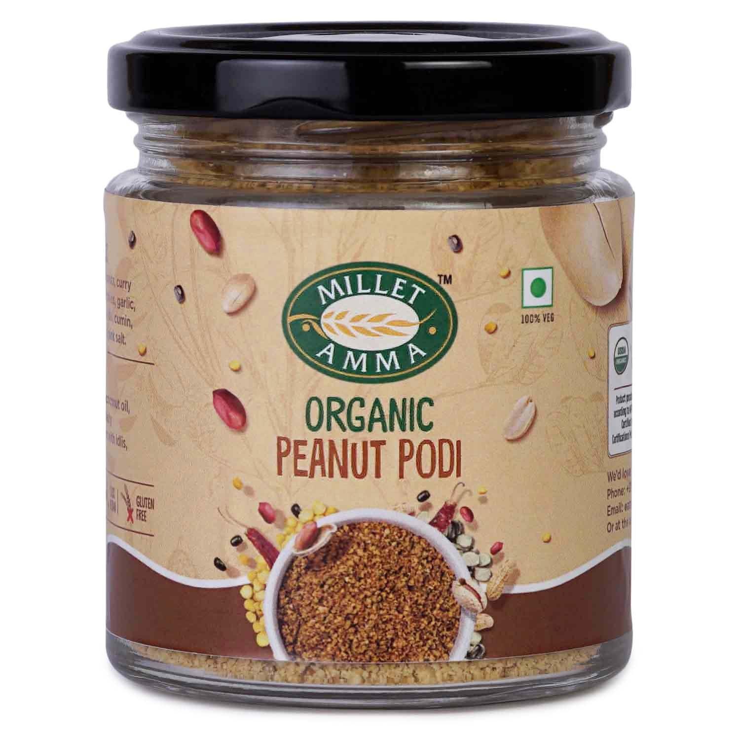 Picture of Millet Amma Organic Peanut Podi - 100 GM