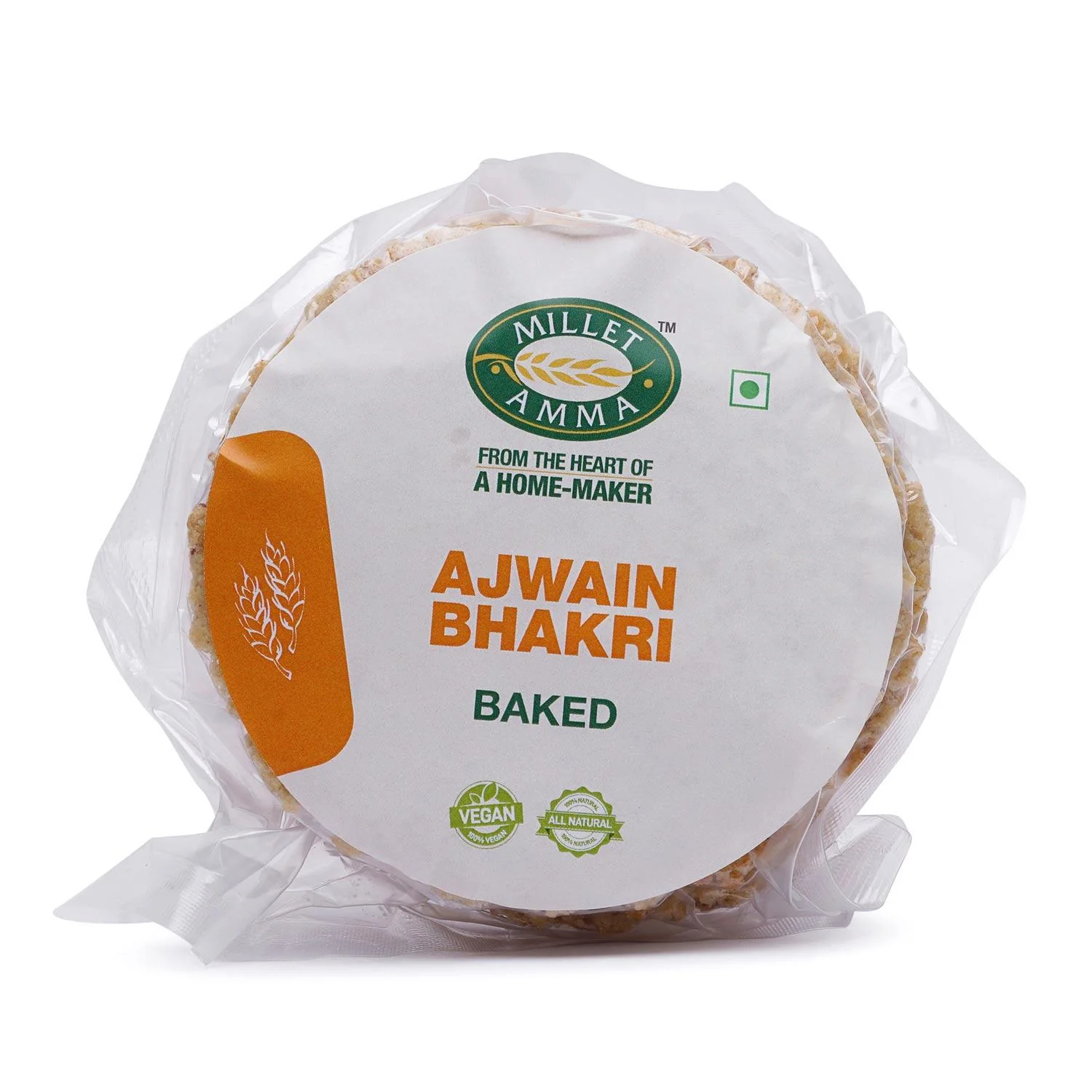 Show details for Millet Amma Ajwain Baked Bhakhri - 180 GM Picture of Millet Amma Ajwain Baked Bhakhri - 180 GM
