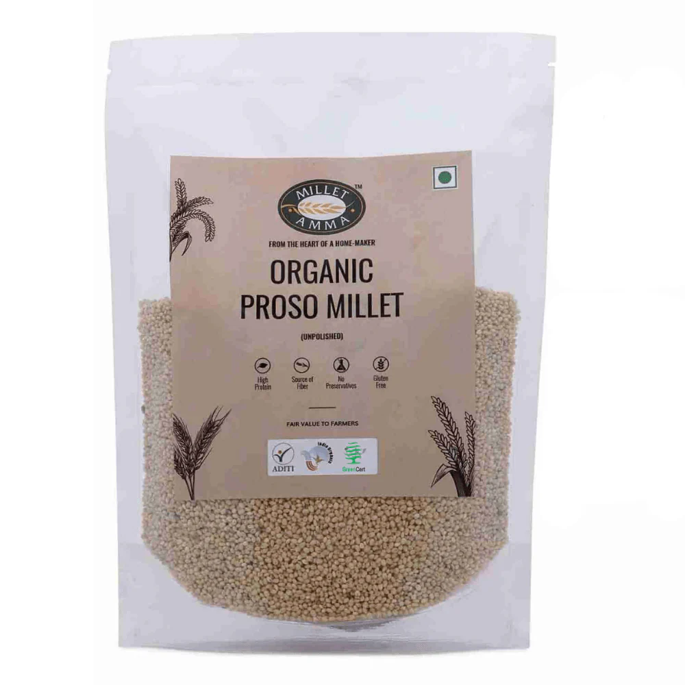 Show details for Millet Amma Organic Proso Millet Grains - 500 GM Picture of Millet Amma Organic Proso Millet Grains - 500 GM
