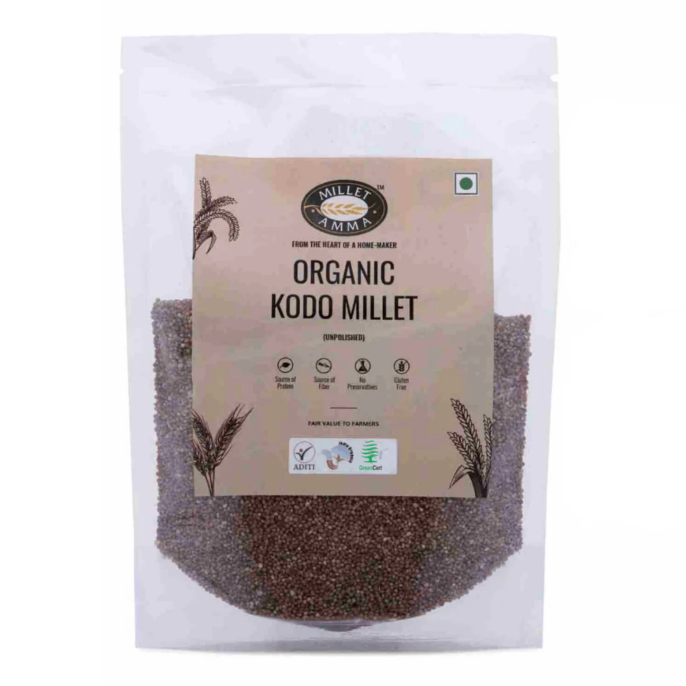 Show details for Millet Amma Organic Kodo Organic Grains - 500 GM Picture of Millet Amma Organic Kodo Organic Grains - 500 GM