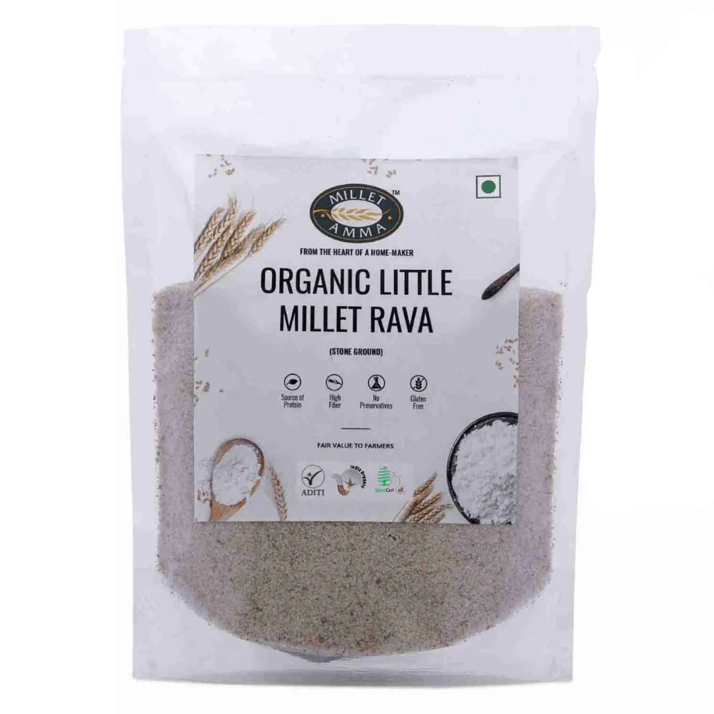 Show details for Millet Amma Little Millet Organic Rava - 500 GM Picture of Millet Amma Little Millet Organic Rava - 500 GM