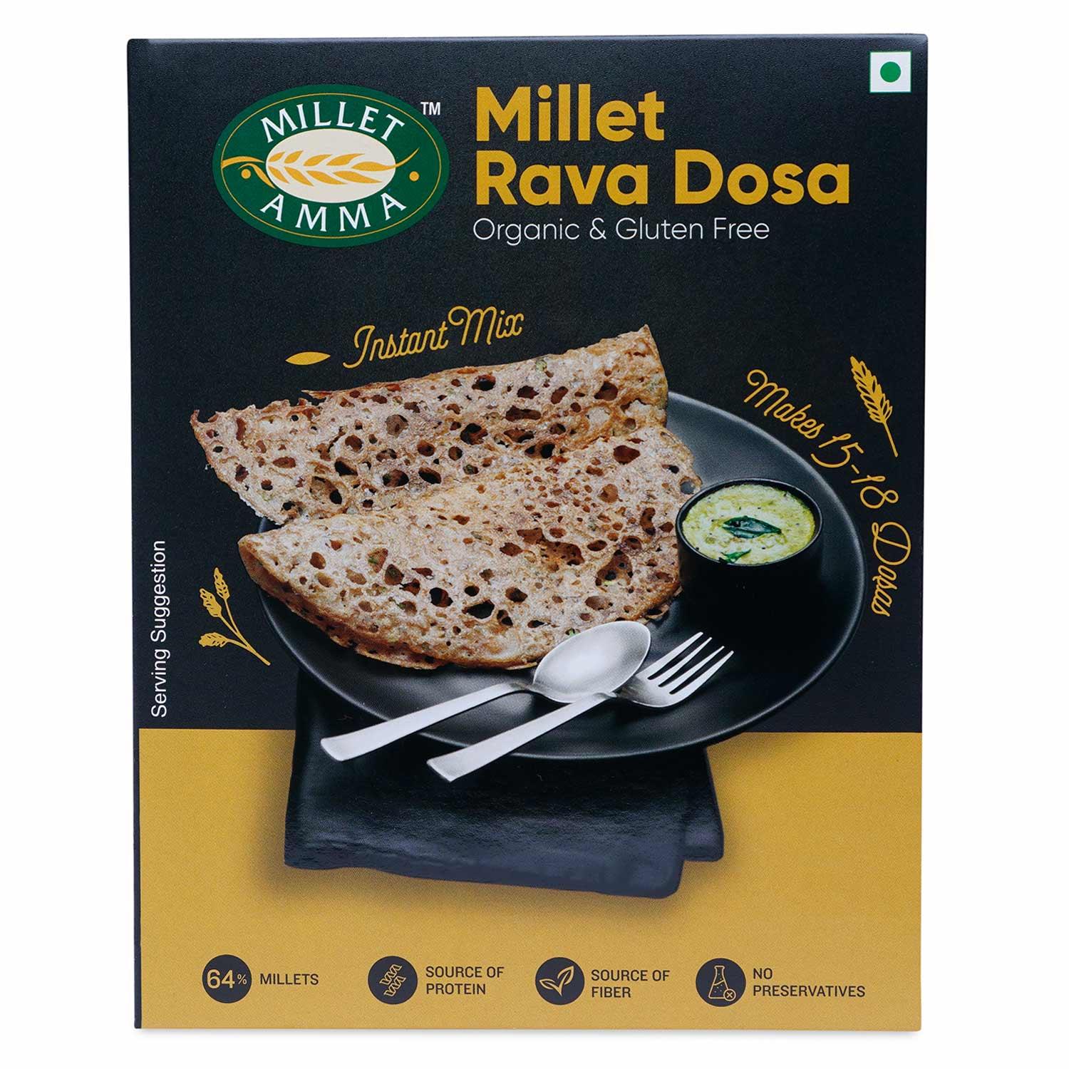 Show details for Millet Amma Millet Rava Dosa Mix - 250 GM Picture of Millet Amma Millet Rava Dosa Mix - 250 GM