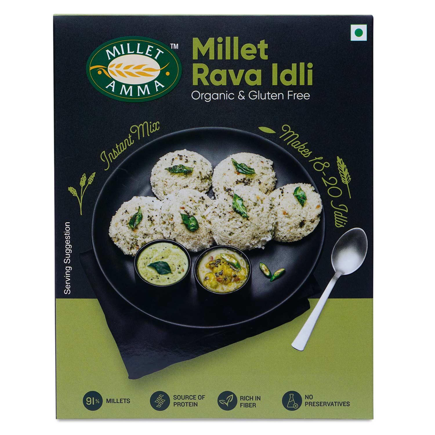 Show details for Millet Amma Millet Rava Idli Mix - 250 GM Picture of Millet Amma Millet Rava Idli Mix - 250 GM