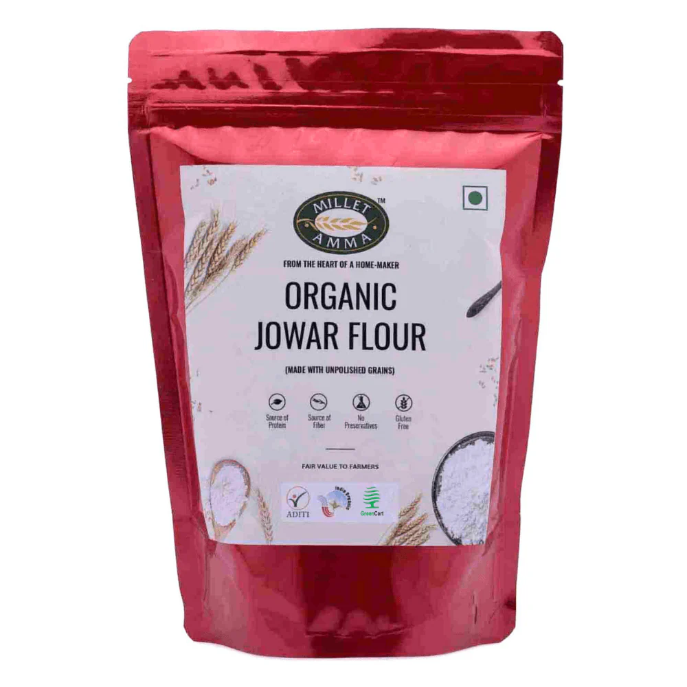 Picture of Millet Amma Organic Jowar Flour - 500 GM