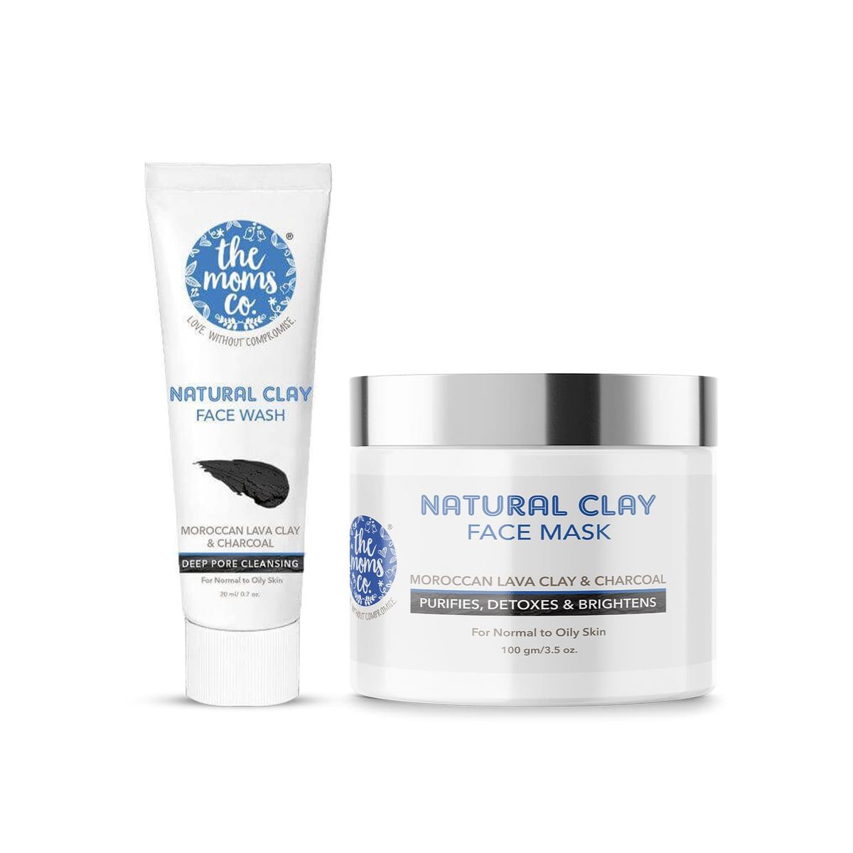 Picture of The Moms Co. Natural Clay Deep Purifying Face Kit