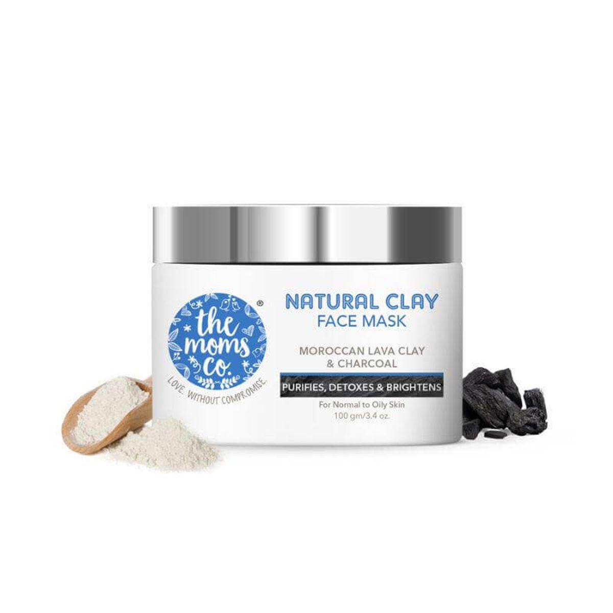 Picture of The Moms Co. Natural Clay Face Mask - 100 GM