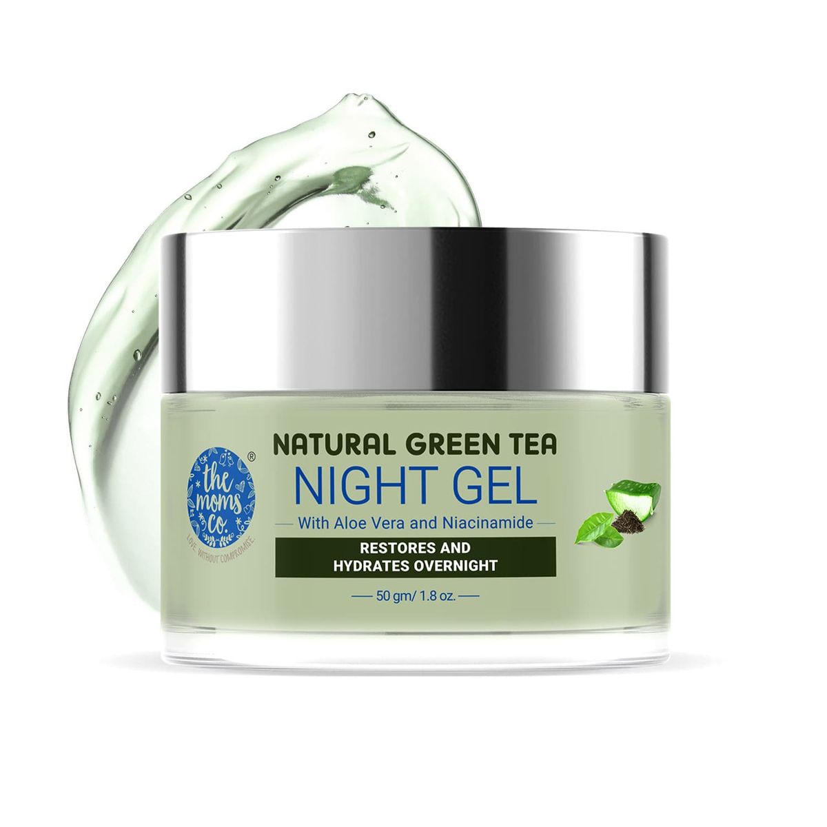 Picture of The Moms Co. Natural Green Tea Night Gel - 50 GM