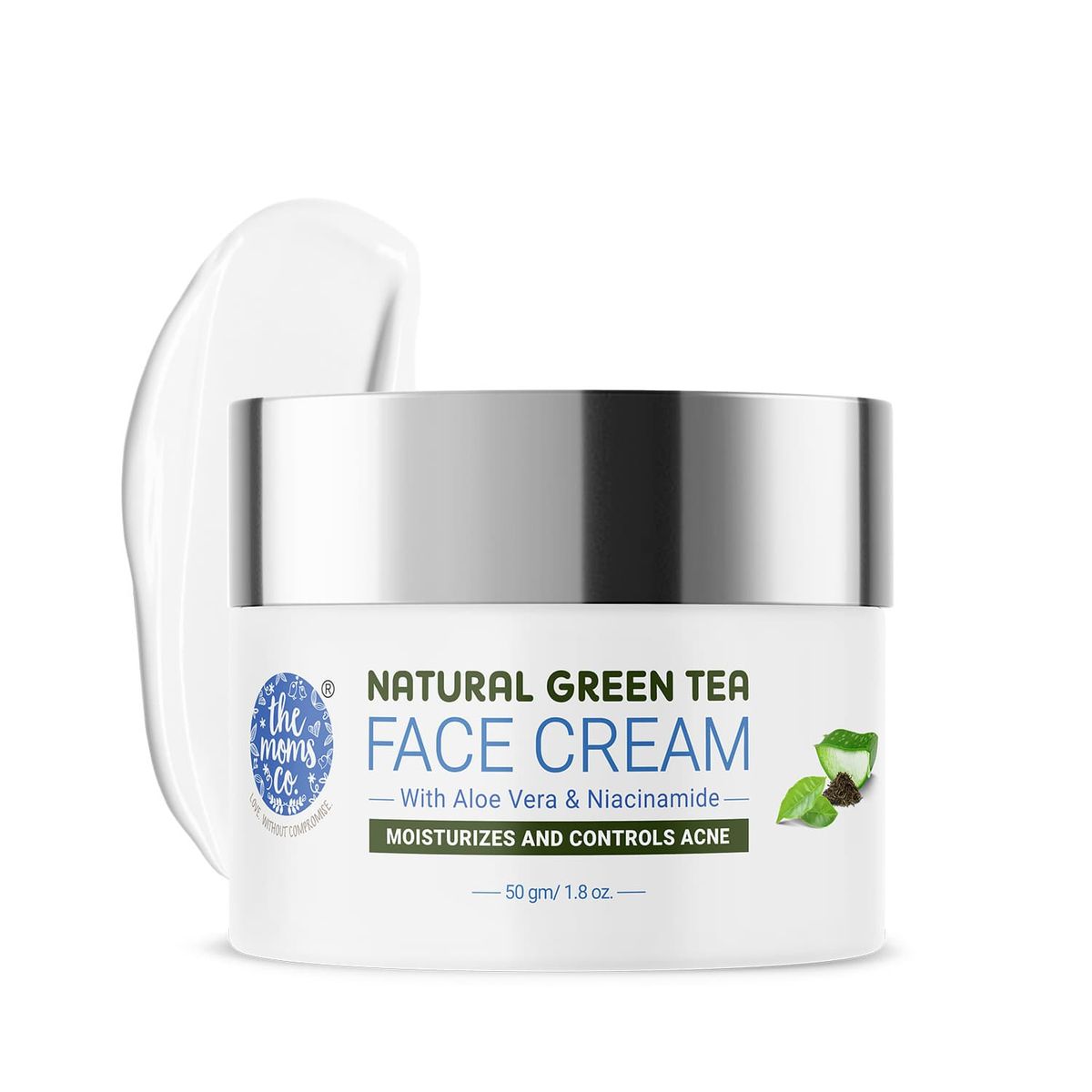 Picture of The Moms Co. Natural Green Tea Face Cream - 50 GM