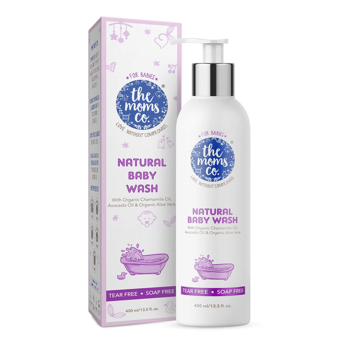 Picture of The Moms Co. Natural Baby Wash - 400 ML