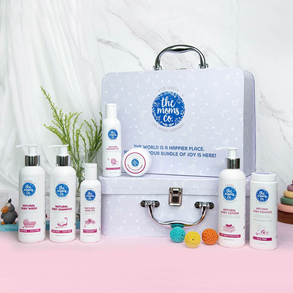 Picture of The Moms Co. Baby Pampering Suitcase Kit